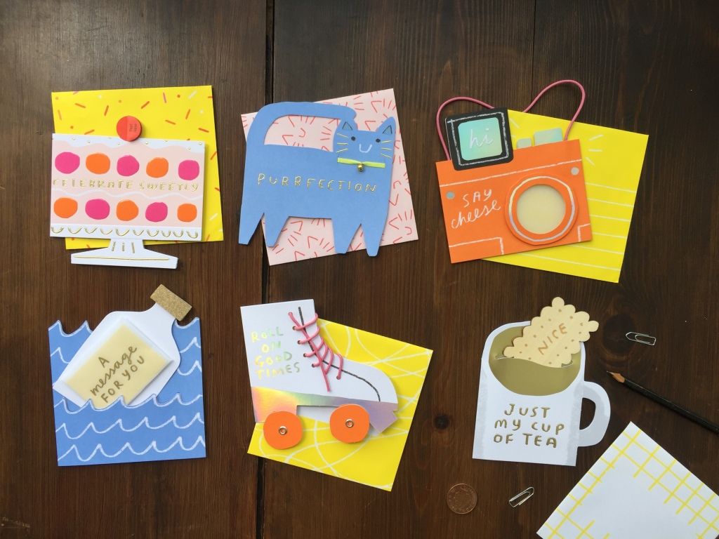 Inspiration — die-cut shaped greeting cards