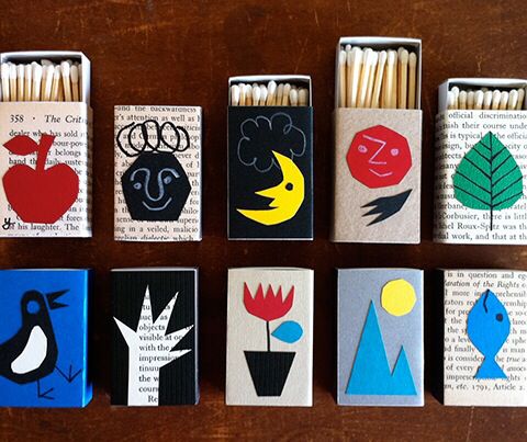 Inspiration — printed matchbox illustrations
