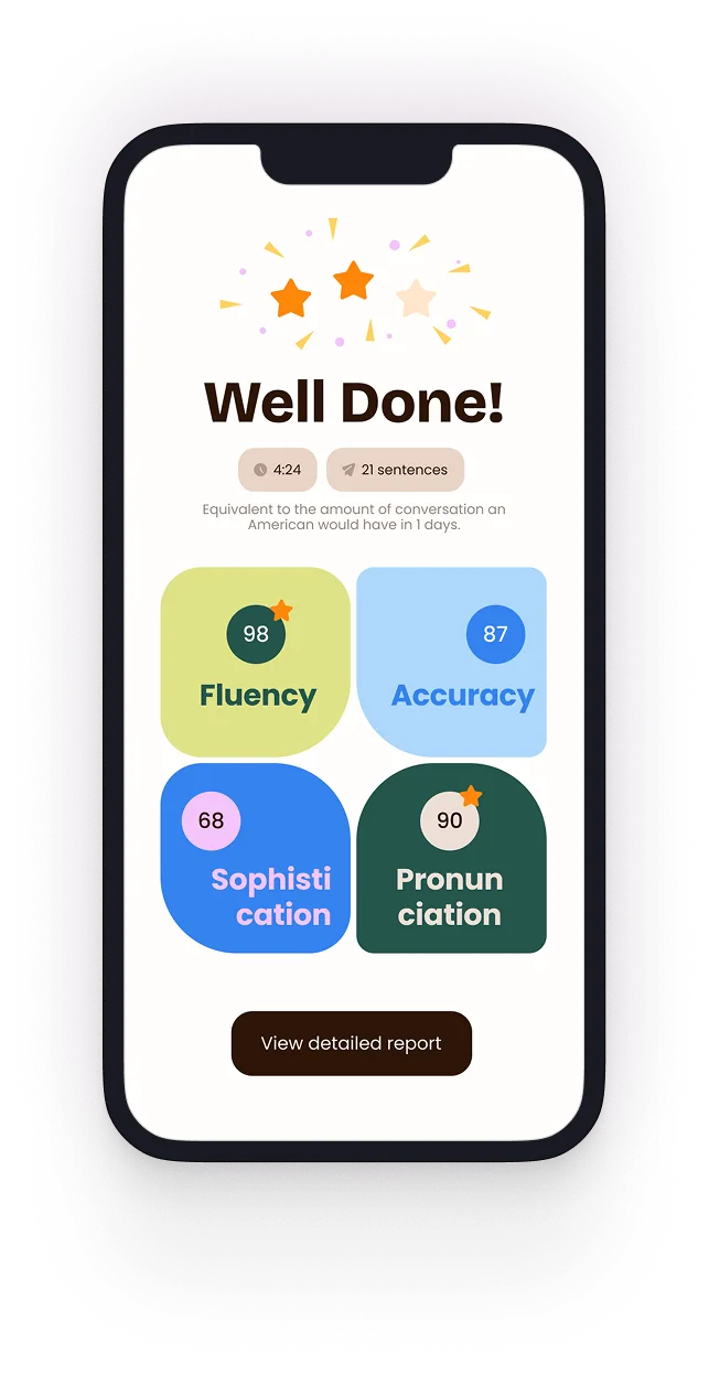 EchoLingua screen — Complete the Session